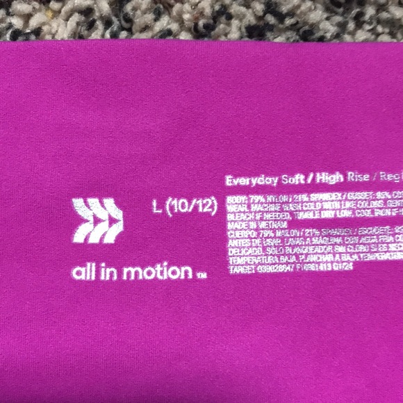 All In Motion Everyday Soft High Rise Flare Leggings Girls Size 10/12 | NWT - Picture 4 of 7